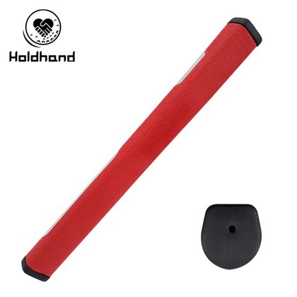 Aangepaste logo rode golfputtergreep - PU-leermateriaal, OEM beschikbaar