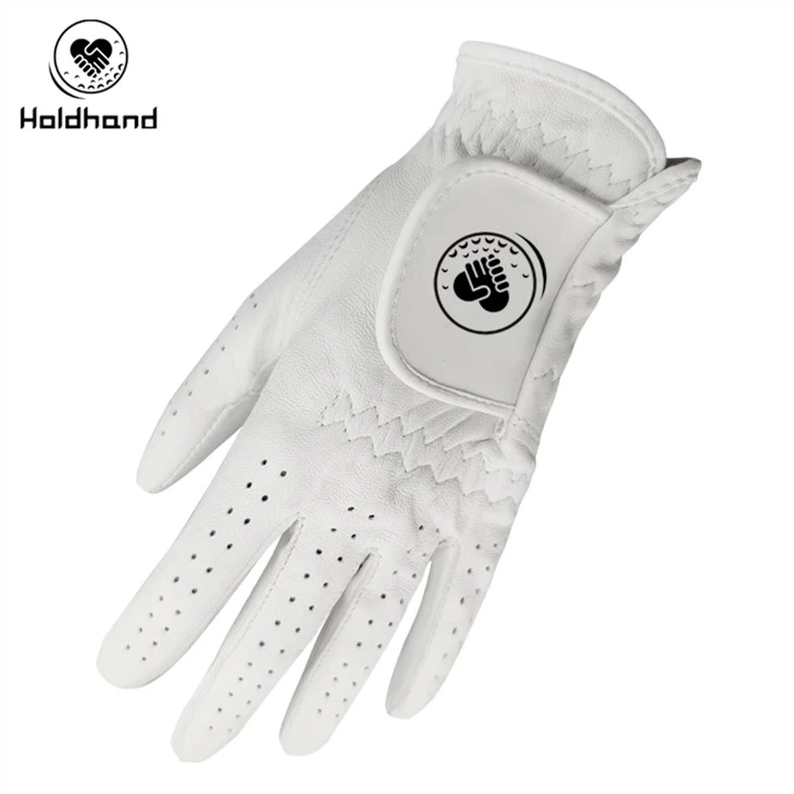 Fabriekslogo Aangepast logo en ontwerp lederen golfhandschoen