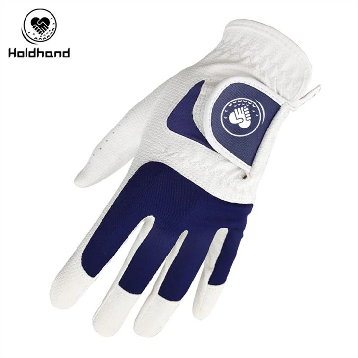 OEM Anti Slip PU Leer Met Lycra Golf Handschoenen