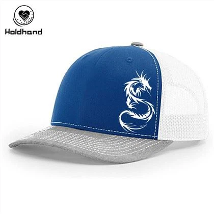 Witte kleur Animal Printing Design Fabrikant 5 Panel Polyester Golf Trucker Hats Rode kleur Golfaccessoires: