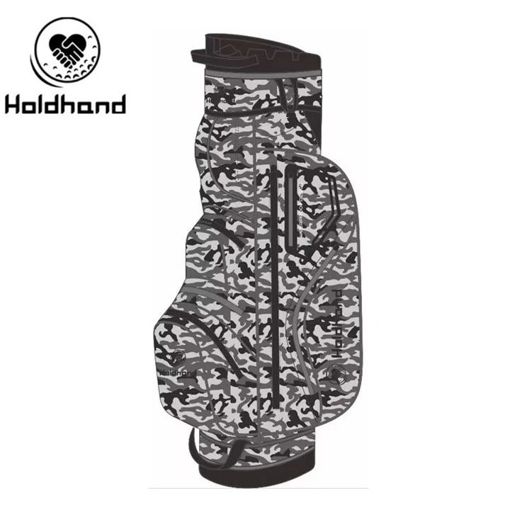 Camo Pattern Custom Pockets Custom Design Golf Bags Golf Cart Bag