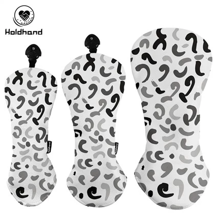 Hot Selling Custom Logo Golf Club Head Cover Voor Driver Fairway Wood Hybrid PU Leather Golf Headcovers OEM